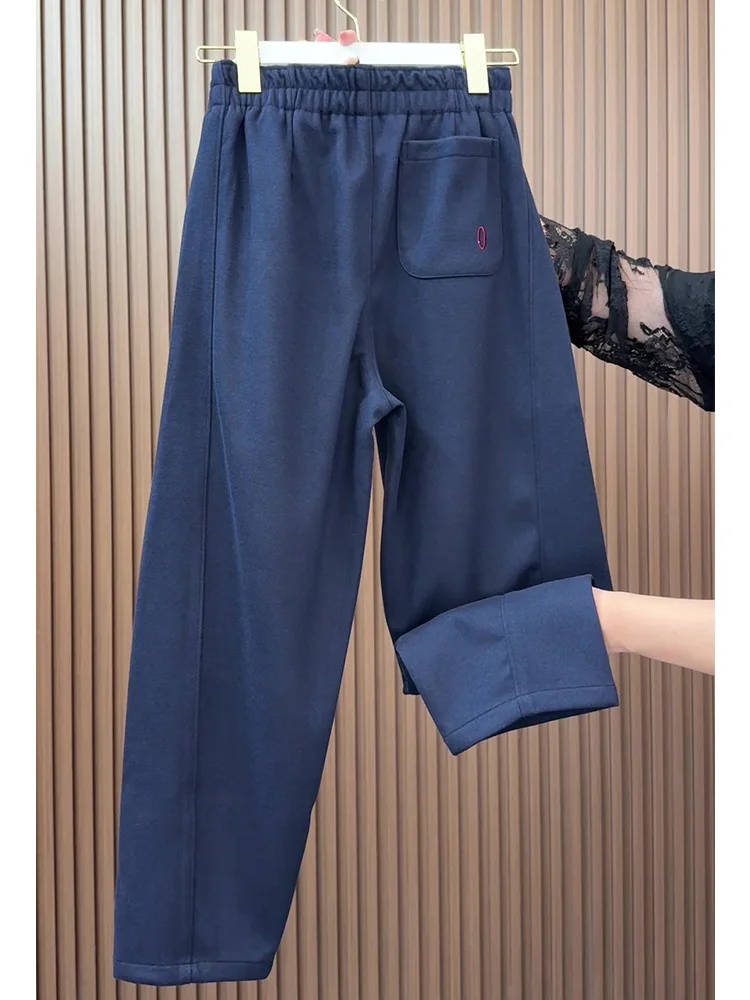 

Свободные и узкие брюки до щиколотки на осень, новые повседневные женские модные и универсальные девять укороченных брюк, брюки harlun