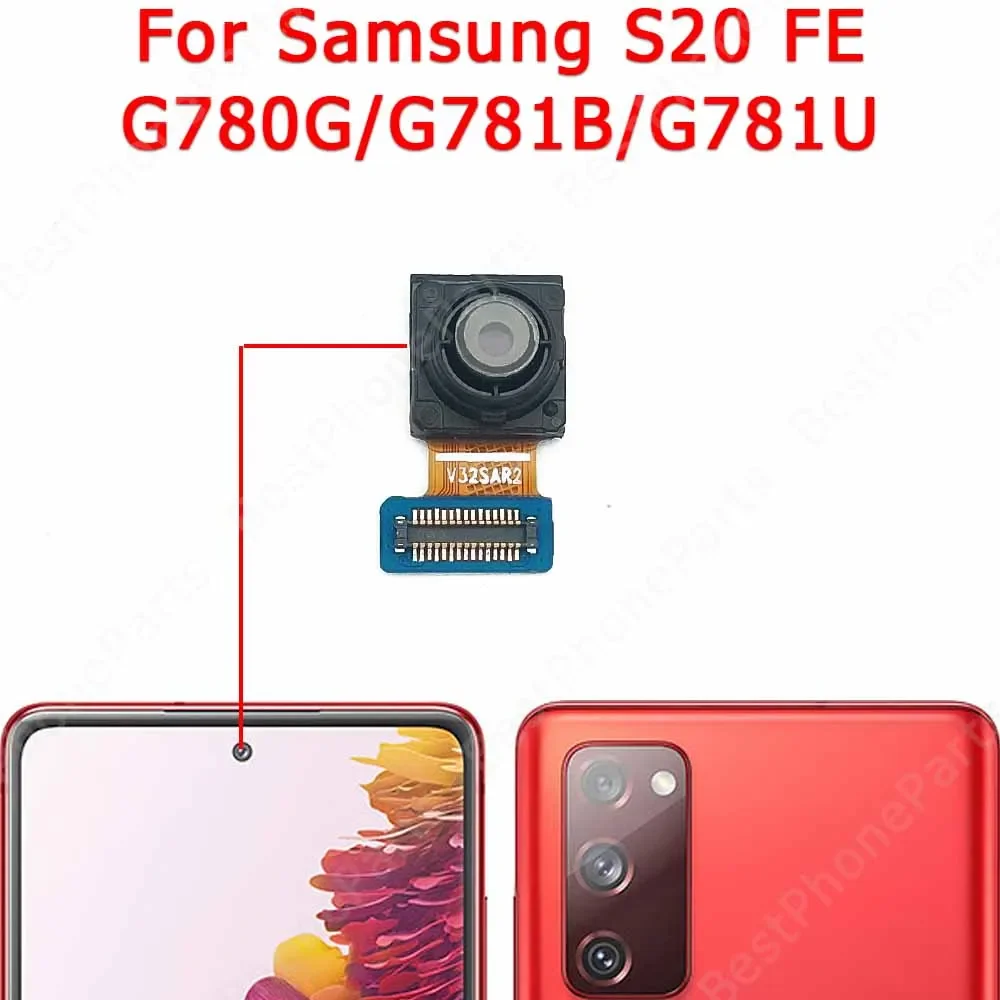 Front Camera For Samsung Galaxy S20 FE S21 Plus S20+ S21+ Note 20 Ultra Facing Frontal Selfie Camera Module Parts