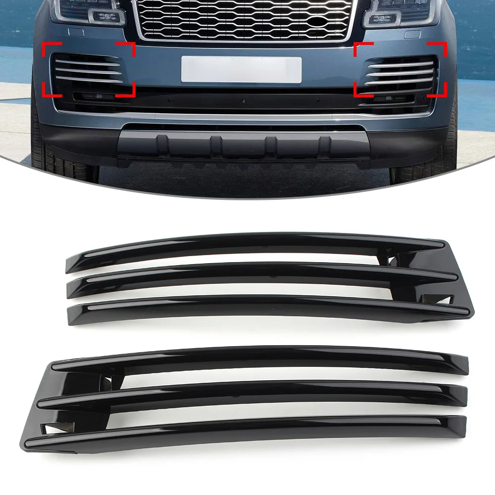 1Pc Car plastic Front Fog Bumper Grille Air Vent Cover Trim For Land Rover Ranger Rover HSE Autobiography Vogue L405 2018-2021