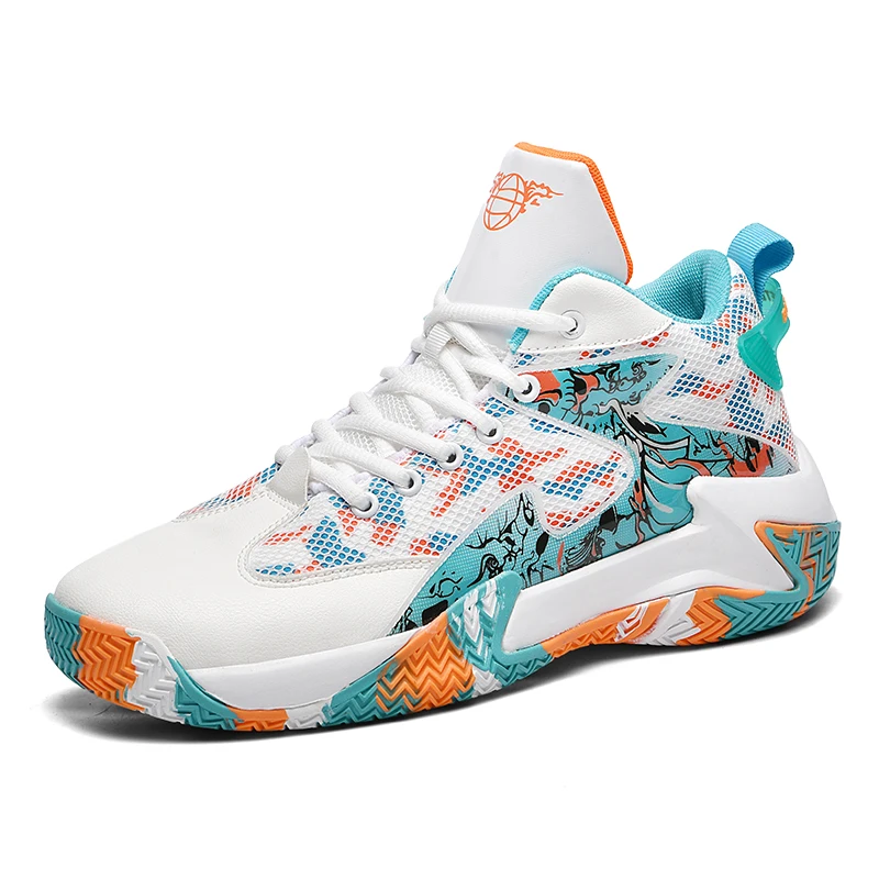 Scarpe da basket da uomo originali maschili traspiranti unisex taglie forti moda resistente all'usura trainer sneakers da esterno antiscivolo Luxyry