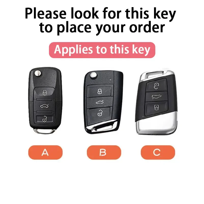 Suitable for Volkswagen Keycase Sagitar Lavida Lamando Bora POLO Teramont CC Tiguan T-Roc Taylor Golf Keycover Keyshell Keychain