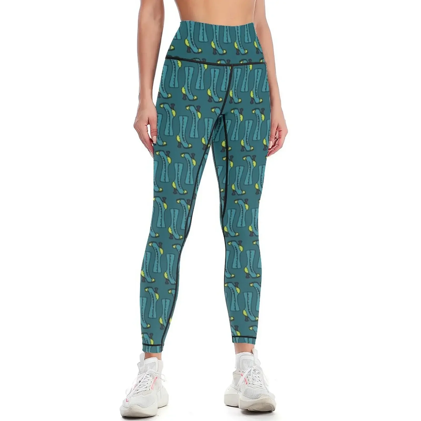 

Fluevog Babycake Boot Teal/Green Leggings Legging sport Sports pants woman gym top sporty woman gym Womens Leggings