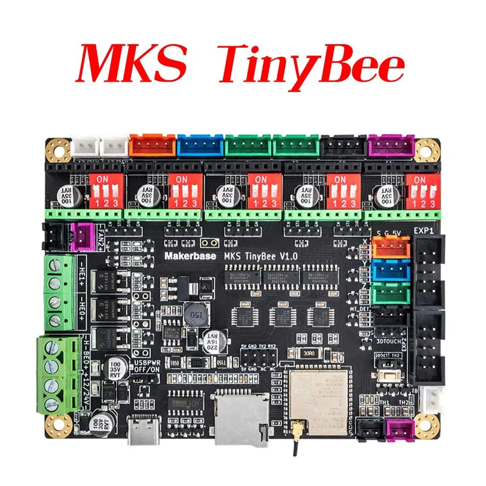 MKS TinyBee 마더보드 제어 보드, 3D 프린터 부품, ESP32, Mini12864 에 적합, 3D 터치 와이파이 제어 호환, A4988 TMC2209 드라이버