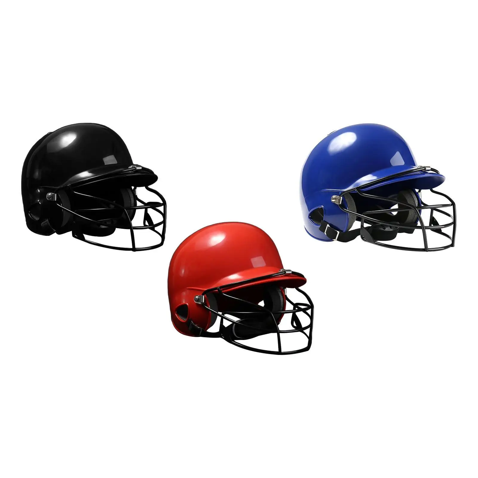 Batting Helmet with Facemask Softball Combat Helmet for Adults Face Guard