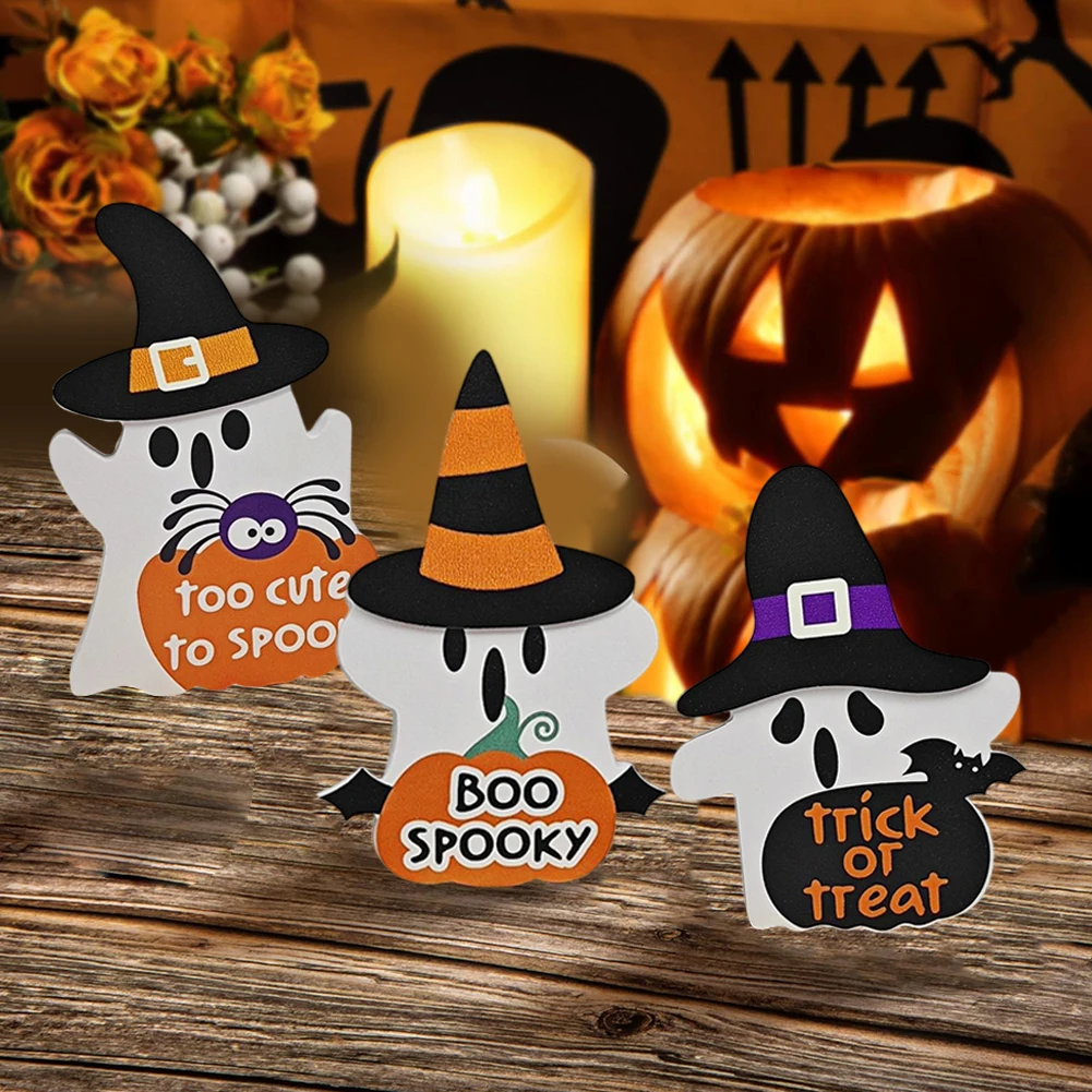 Three-piece Set Halloween Party Ornaments Indoor Kitchen Table Tray Room Decor DIY Photography Prop Ornament Decoration ﻿ ﻿