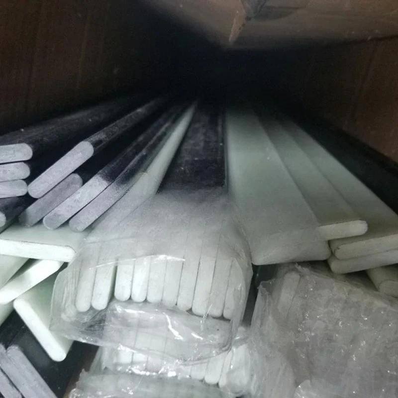 

2PCS Glass Fiber Strip 6X30MM Black Fiberglass Sheet Industrial Agricultural Insulation Materials Length 500mm