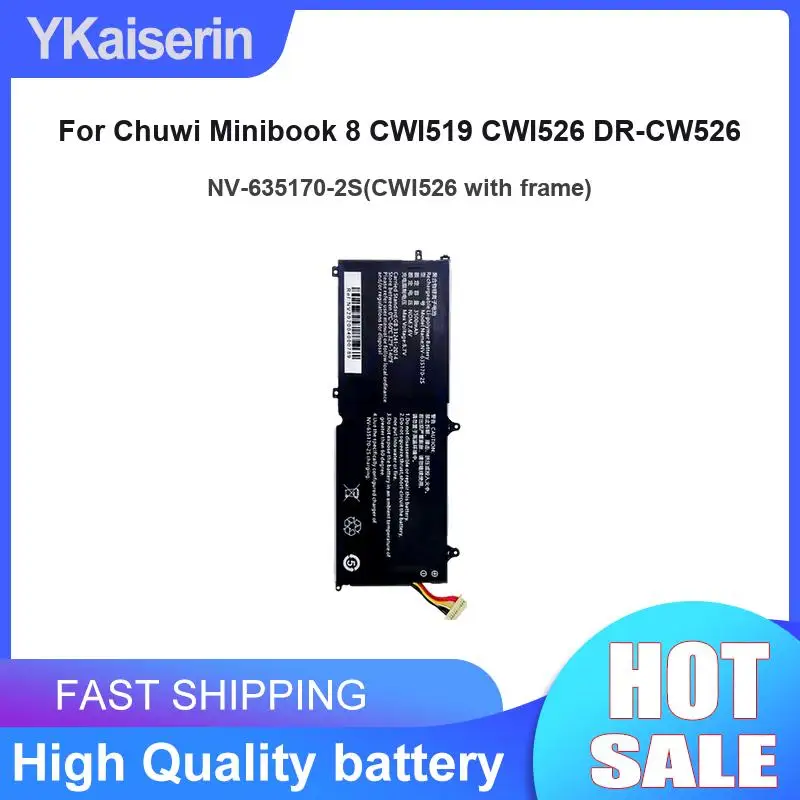 Tablet Battery NV-635170-2S CWI526 With Frame 4200mAh Portable For Chuwi Minibook 8 CWI519 CWI526 DR-CW526 Reliable Power