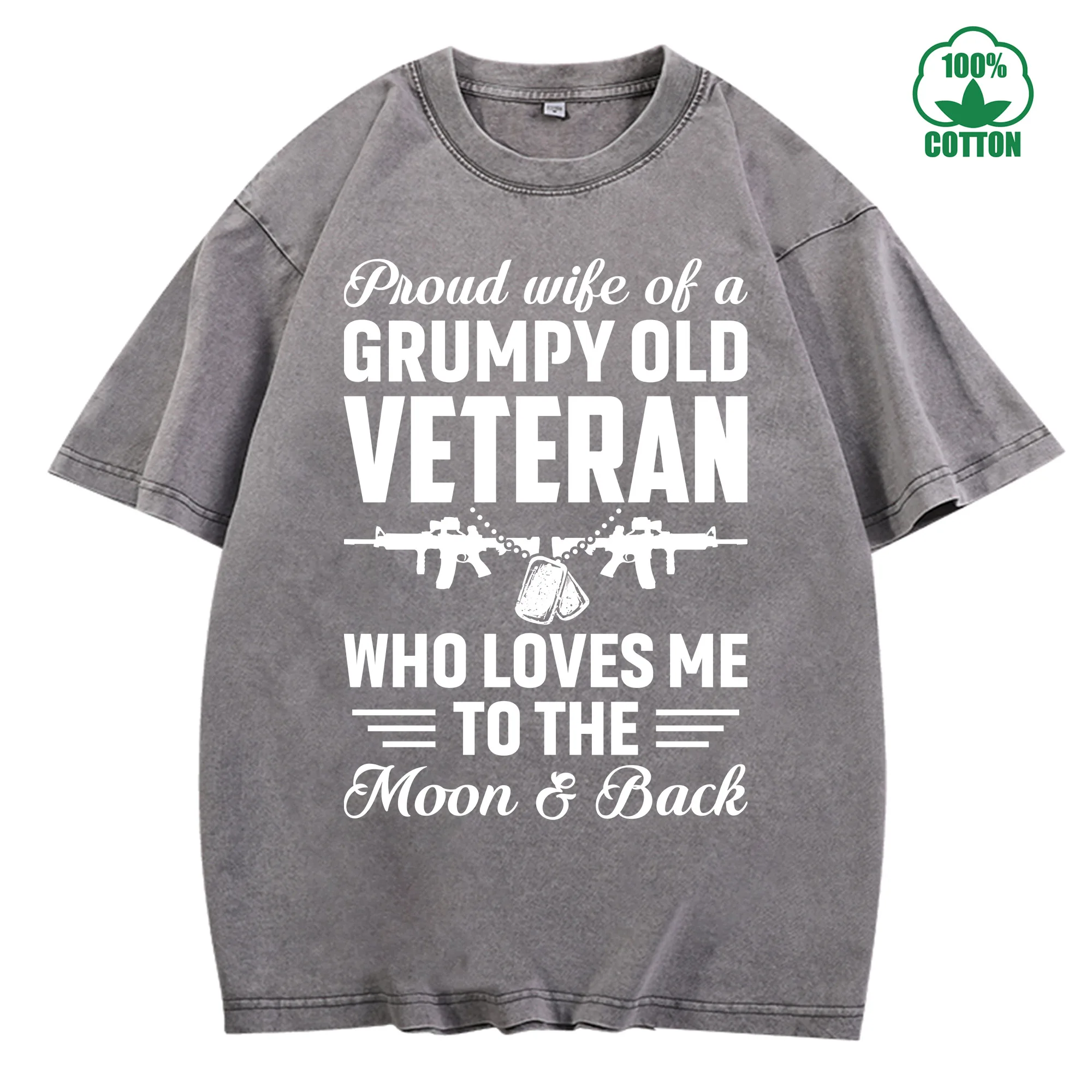 تي شيرت كلاسيكي مطبوع عليه جرافيك مخضرم قديم غاضب 230 جرام 100% قطن للجنسين ملابس خروج كبيرة الحجم مريحة #3