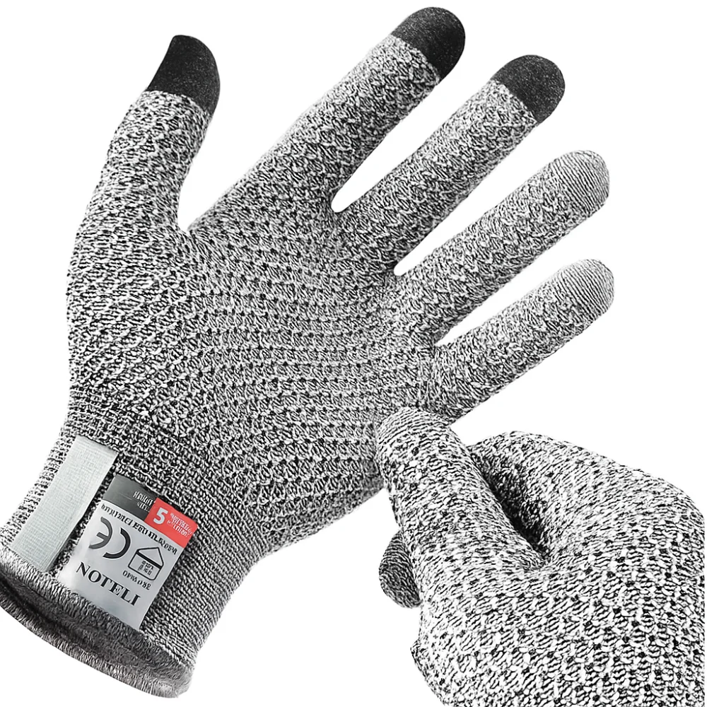 

Перчатки с 5-уровневой защитой от порезов, высокопрочные, устойчивые к разрывам, для работы с стеклом, для разделки рыбы, профессиональные перчатки для забоя скота