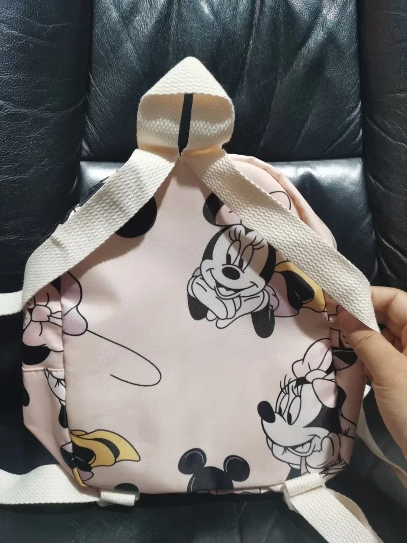 Disney new cartoon Minnie children\'s backpack children\'s bag toddler Mickey Mouse printed pink backpack