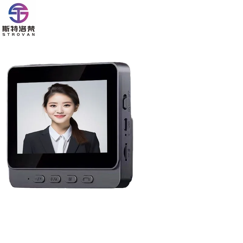 

STLF Smart Punch-free Home Wireless Waterproof Weatherproof Video Doorbell Screen Electronic Surveillance Cat's Eye