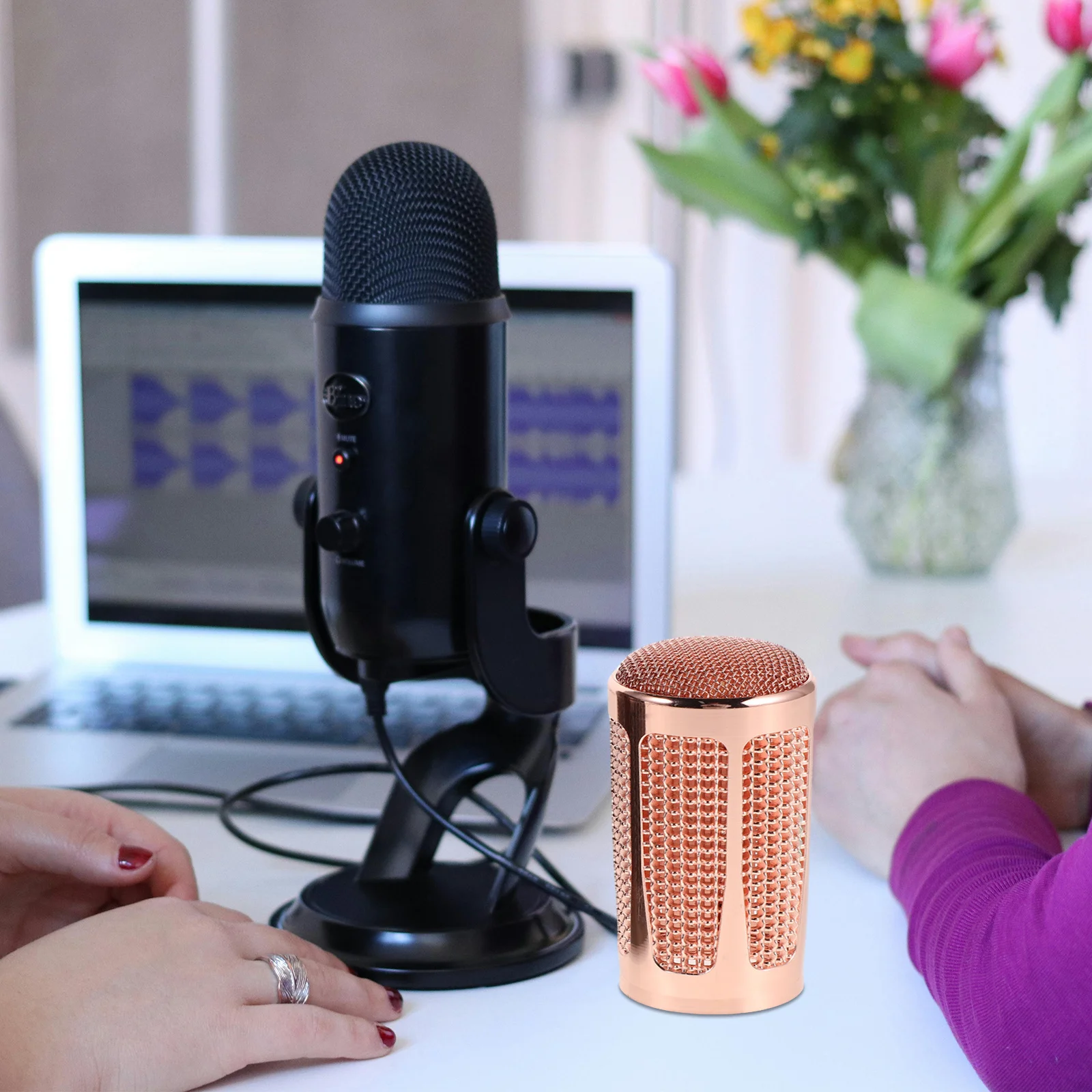 

2pcs Microphone Mesh Grille 32Mm I.D Replacement Metal Windscreen For Handheld Wired Mics Performance Use