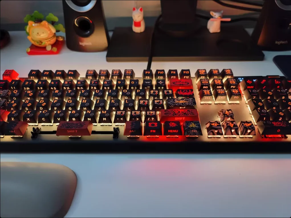 

PIIFOX Black Myth Wukong Customized Keycaps Thermal Sublimation Process the Destined One Original Height PBT Side Engraved