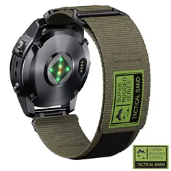 Garmin Fenix โโ7X/7X Pro/6X/6X Pro/5X/5X Plus6/Epix/Tactix 7 ProReplaceable ํ์ฐ์ฉ 26MM ํต ํ ๋์ผ๋ก ์๊ณ ๋ฐด๋ ์คํธ๋ฉ