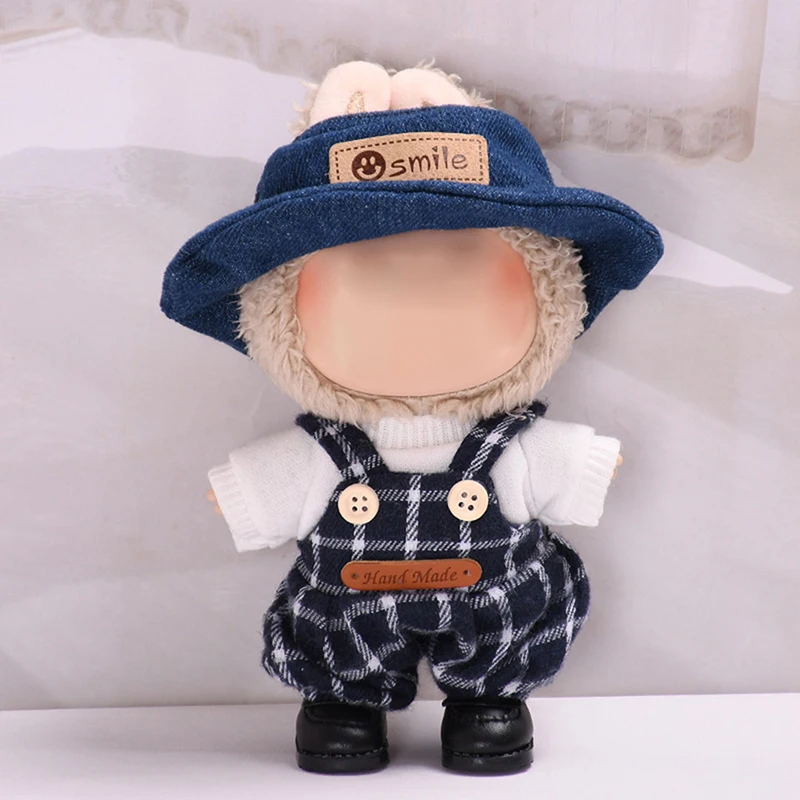 17cm Mini Plush Doll'S Clothes Outfit Accessories For Labubu Clothes Time To Chill Doll Clothes