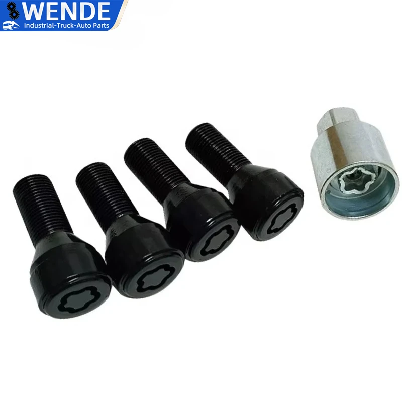 

OEM 36136792851 6792851 5Pcs M14*1.25 Wheel Lock Set Lug Nuts Bolt Suitable for BMW X3 4 X5 X6 5 7 Series F10 F20 F30