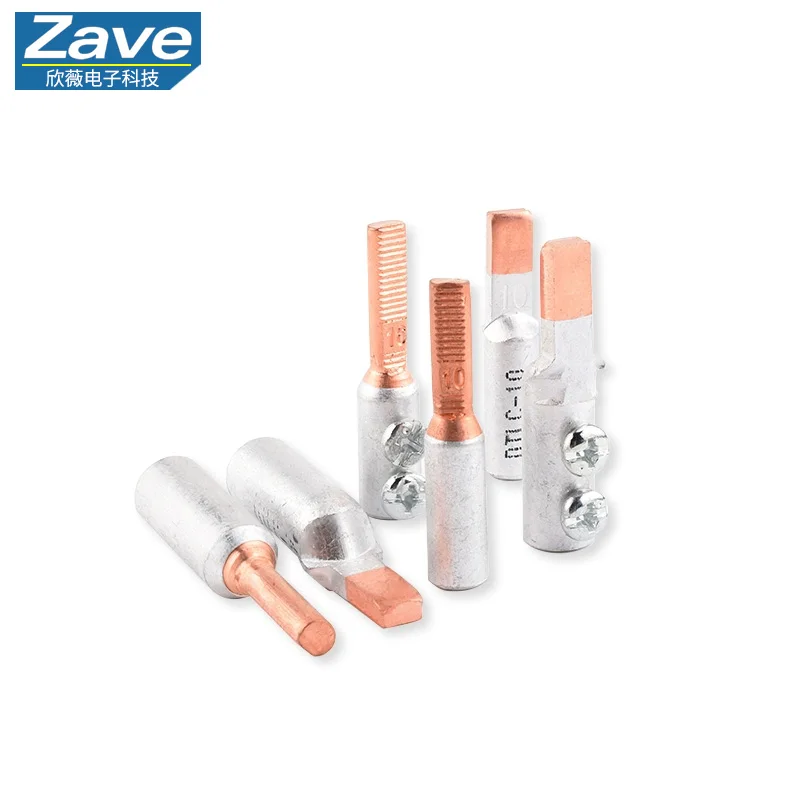 C45 Miniature Circuit Breaker (MCB) & Electric Meter Dedicated Copper-Aluminum Transition Connector, Aluminum Wire Lug, Pin Term