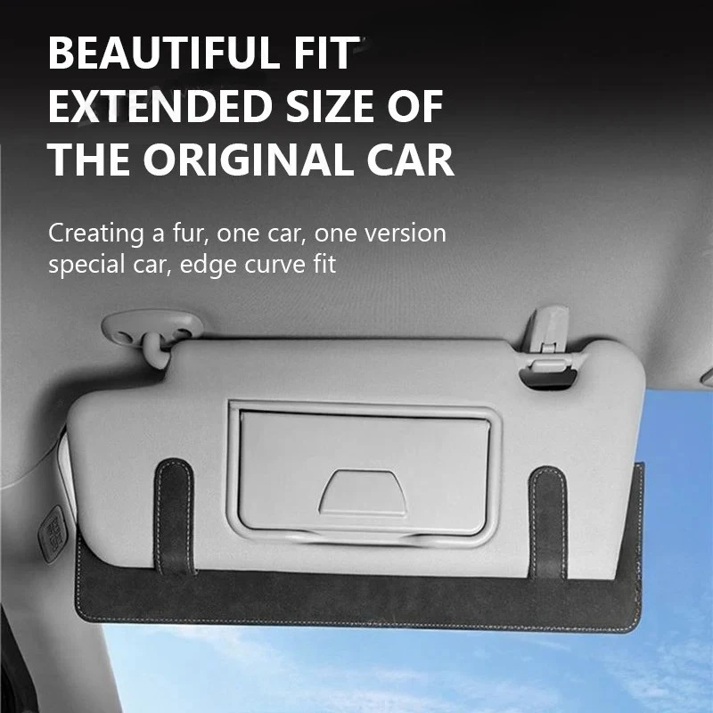 Universal Car Sun Visor Extension Board Anti Glare Sun Occlusion Shield Eye Protection Parasol Auto Interior Sun Protection Tool
