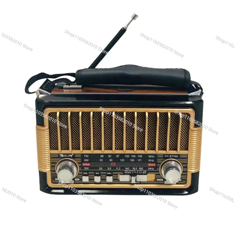 

Multifunctional Plug-in Card Bluetooth Speaker Portable Multi-band Retro Radio