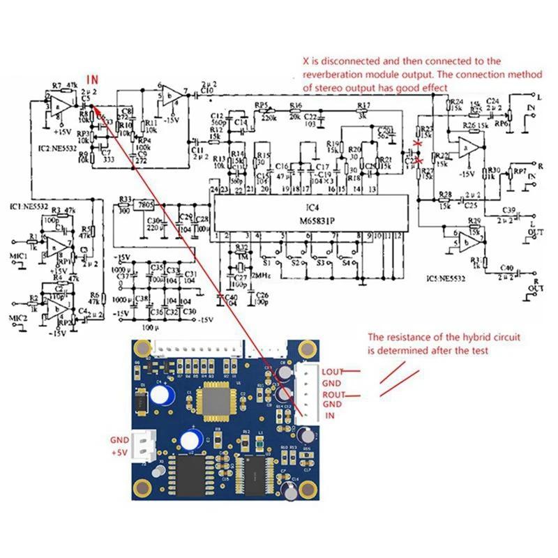 

DSP Digital Reverb Module Blue 0-99 100 Kinds Of Effect For Audio Power Amplifier