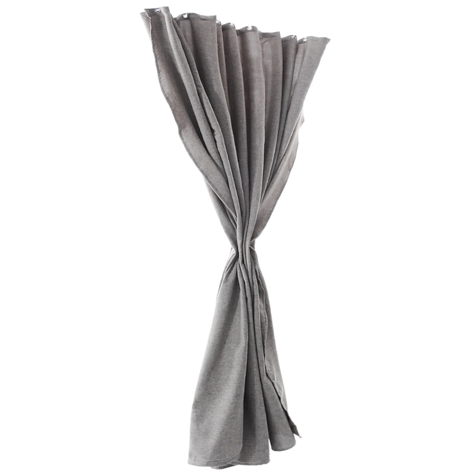 

Hanging Shower Curtain Waterproof Linen Bath Curtain Plain Color Reusable for Bathroom Dorm Hotel Camper Decor Easy to Clean