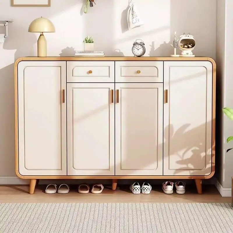 

Entry door Solid wood shoe cabinet Household door Indoor porch cabinet integrated door