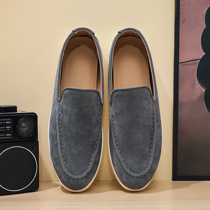 Padded Slip on Loafers Smooth Airflow Eliminate Stuffy Heat, Ergonomic Design Prevent Soreness After Long Distance Walking