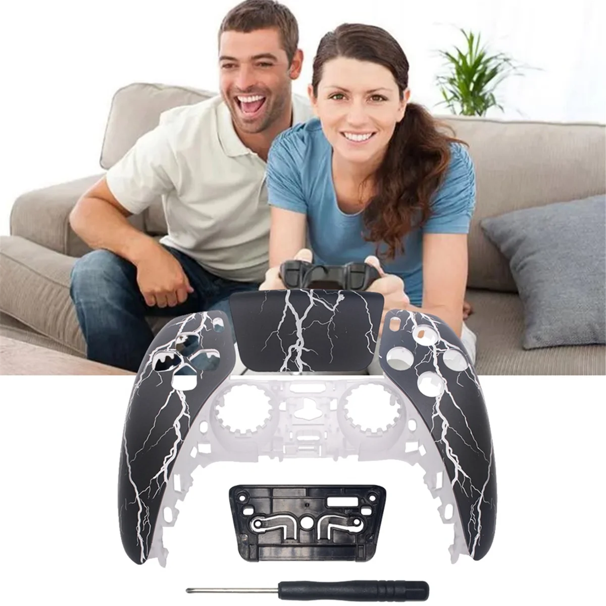 Für PS5 Elite Gamepad BDM-010 1Rd Haut Typ Vordere Abdeckung Gamepad Ersatz Top Abdeckung Ersatz Refit Teil,B