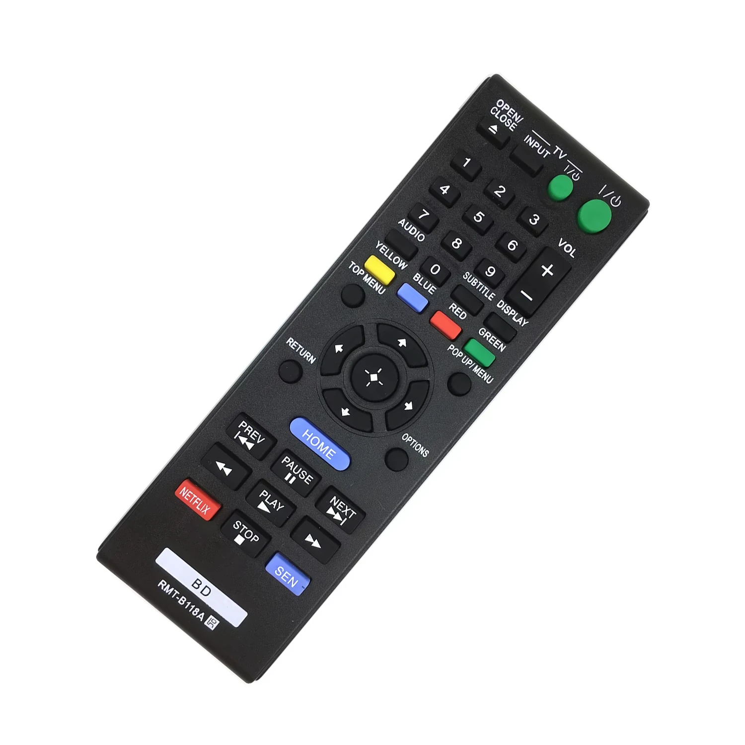 RMT-B118A Replaced Remote Control for Sony Blu-ray DVD Player BDP-BX18 BDP-S185 BDP-BX3100 BDP-BX39 BDP-S1100