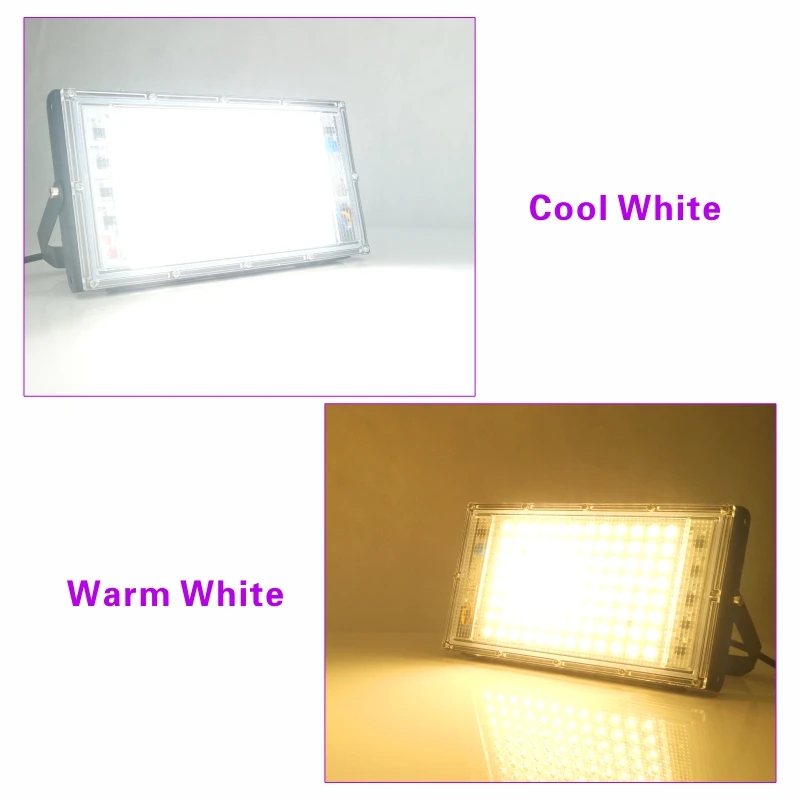 50W 100W Led Flood Light AC 220V 230V 240V Outdoor Floodlight Spotlight IP65 Waterproof LED Street Lamp Landscape Lighting