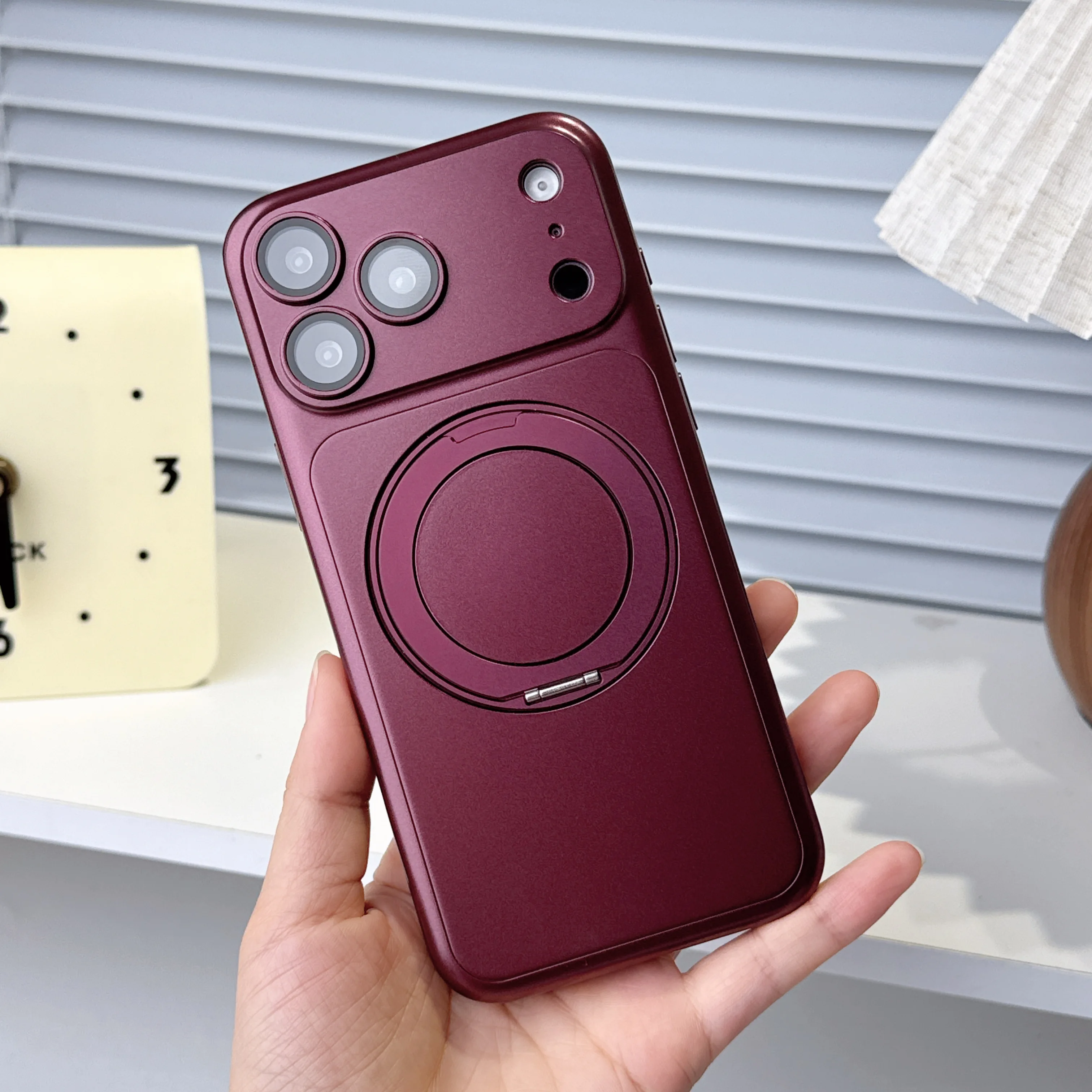 360 Rotating Magnetic Kickstand Phone Case for IPhone 18 Pro Max 17 16 15 14 Pro Shockproof for Magsafe Wireless Charging Cover