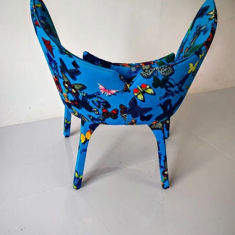 

Medieval coffee shop single leisure chair retro model room chair