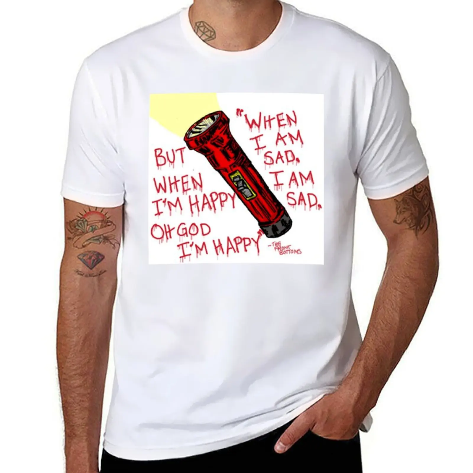 

Flashlight The Front Bottoms T-Shirt t shirt man casual t shirt man designer T-Shirt