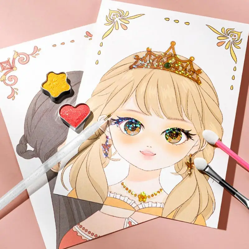 Makeup Game Young Girls Make Up And Dress Up Games Princess Fantasy Makeup Fashion Dress-Up Stickers Creative Girls Role-Playing