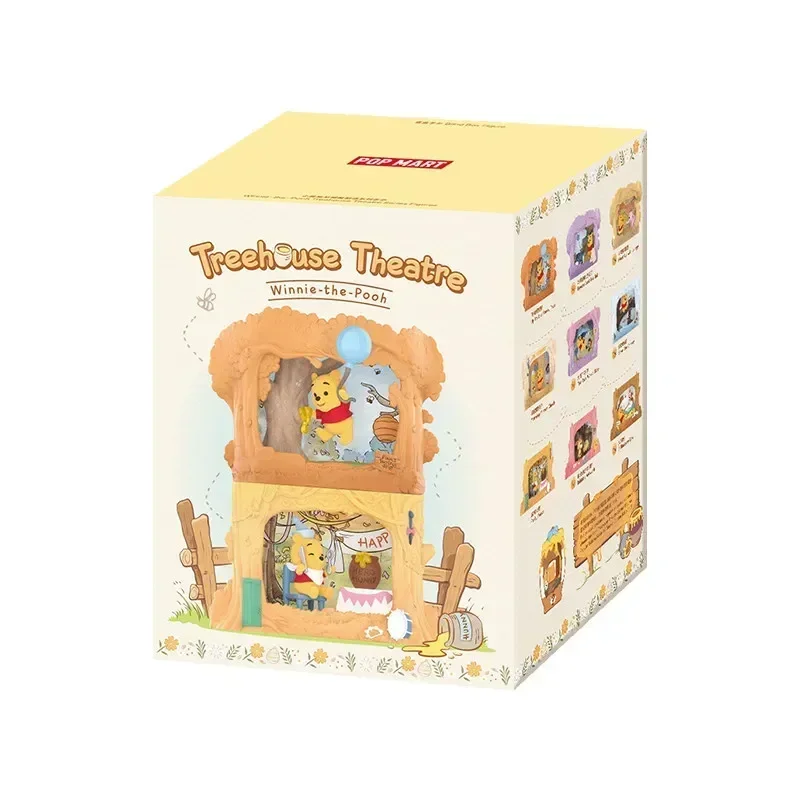 

POP MART Winnie The Pooh Treehouse Theatre Series Blind Box Mystery Box Toys Kawaii Ornaments Figurines Home Decor Desktop Model
