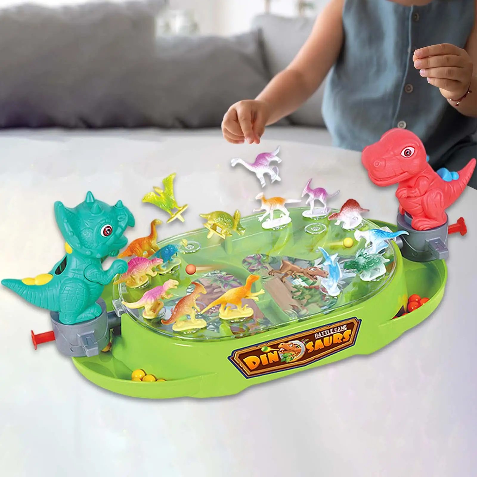 2 Player Dinosaurs Toys Game , Battles Board Game,Dinosaur Toys for fun Dinosaur