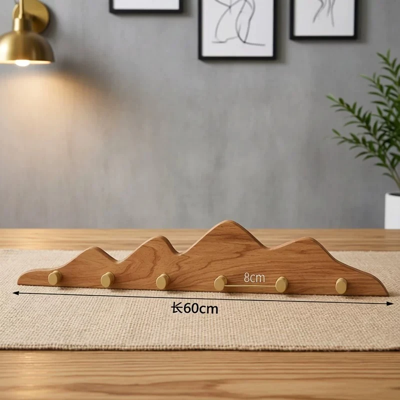 Cheap Entrance Coat Hangers Wall Living Room Wooden Hotel Clothing Rack Cute Clearance Space Saving Furniture Home Furniture