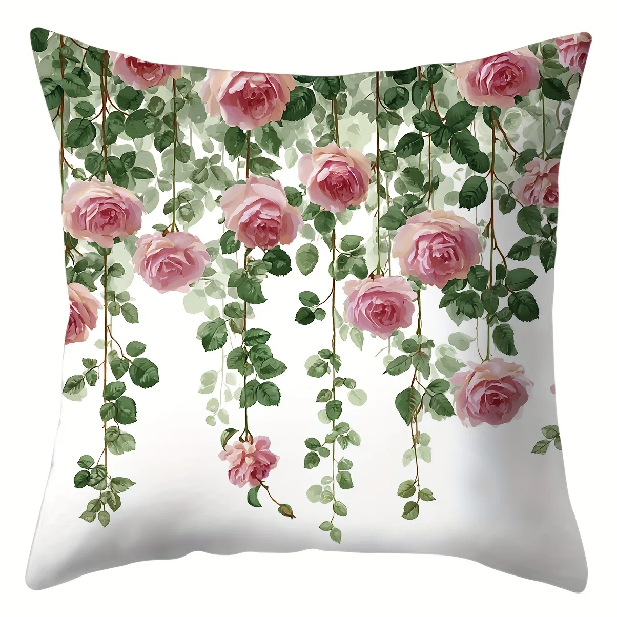 4 piezas  fundas  almohada elegantes con estampado  rosas rosas - 17,72