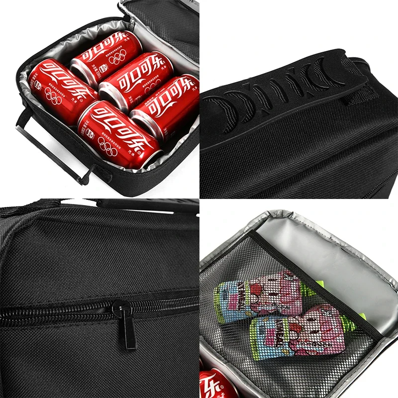 كرة القدم نمط يده حقيبة الغداء لصبي/فتاة أفضل الهدايا ثلاثية الأبعاد الكرتون حقيبة حفظ الطعام للأطفال العزل الحراري حقيبة تخييم