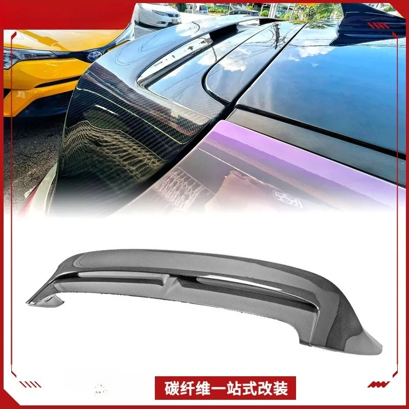 

Suitable for modern Hyundai I30 carbon fiber modification, original tail top wing replacement, spoiler fixed wind wing