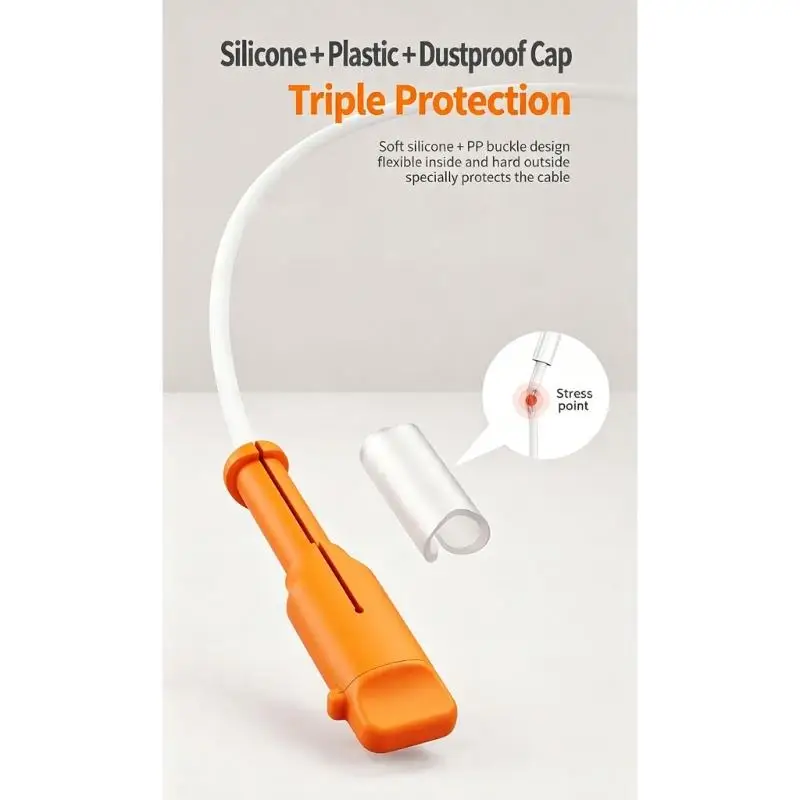 31BA Silicone Cable Sleeve for Bend Point Support in Desk and Bedside Use