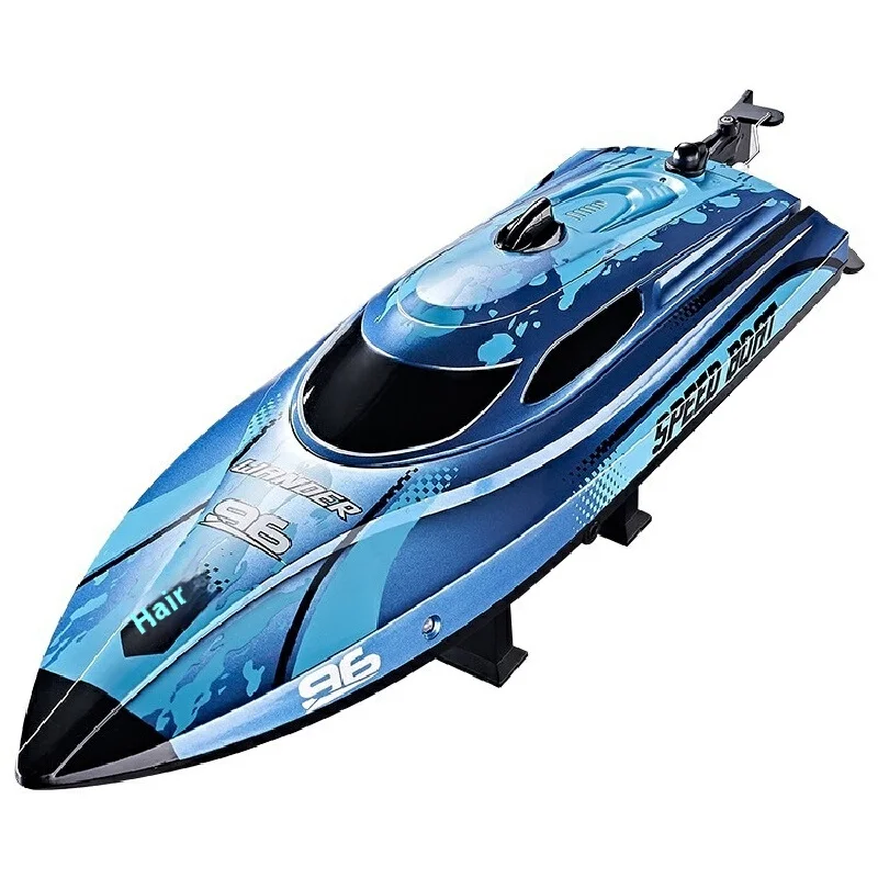 Rc Boat Hj820 High-Speed Remote-Controlled Speedboat With Lights Capsizing Reset Remote-Controlled Boat Children'S Toy Gift