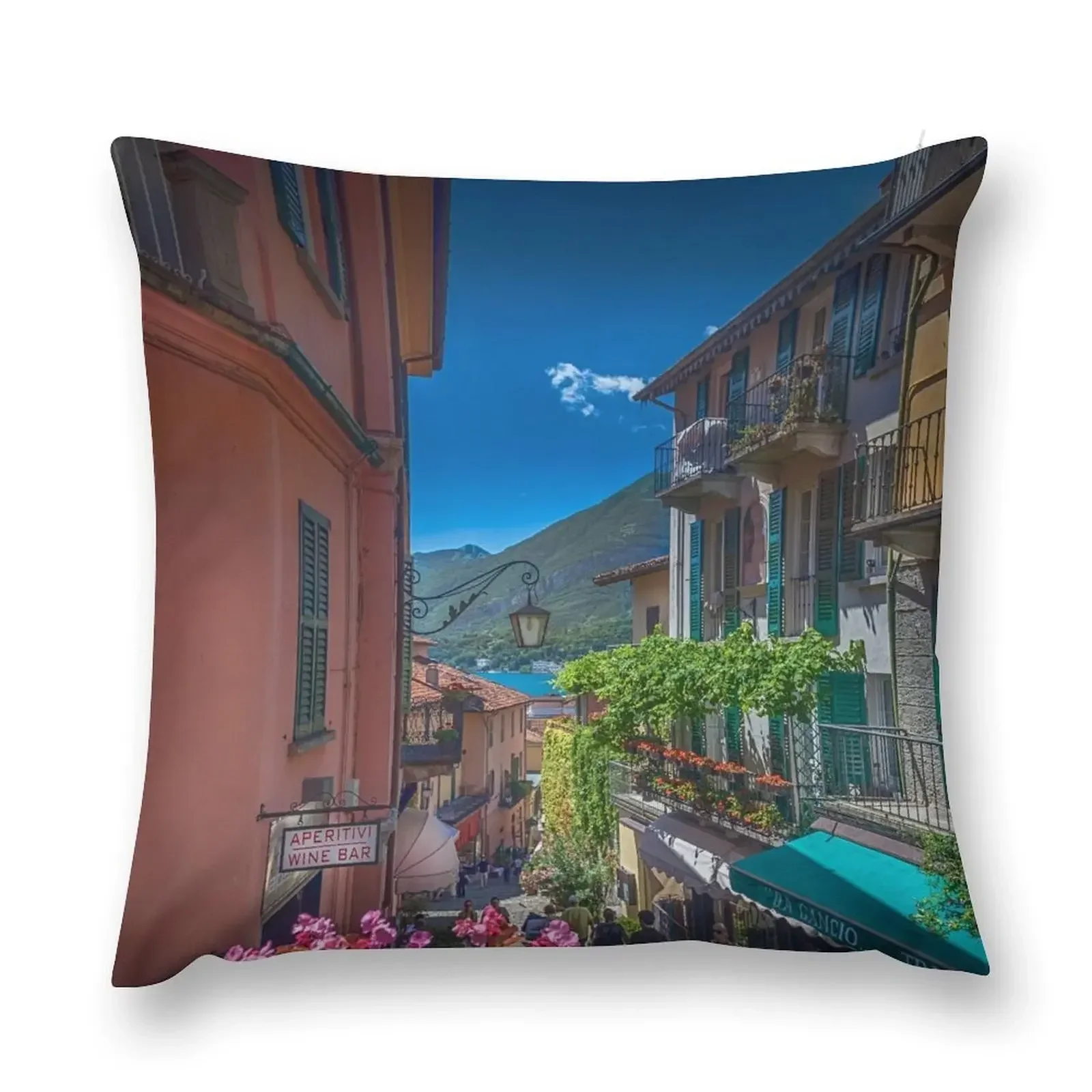 Interlude in Bellagio Throw Pillow Christmas Pillow Christmas Pillowcase Decorative Cushion anime girl pillow