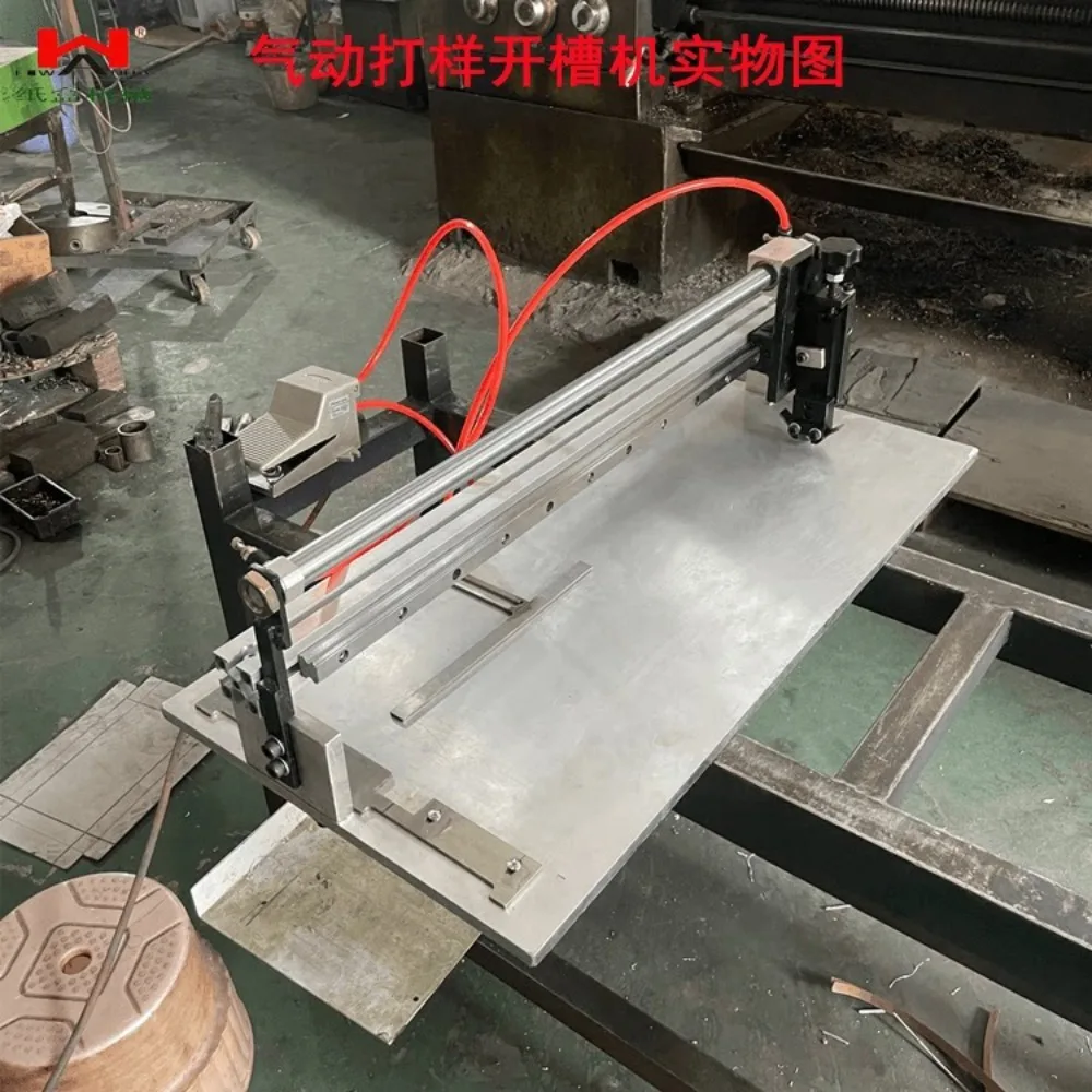 Pneumatic Manual Slotting Proofing Machine Gift Box Grey Board V Groove Machine Tool Kit Set