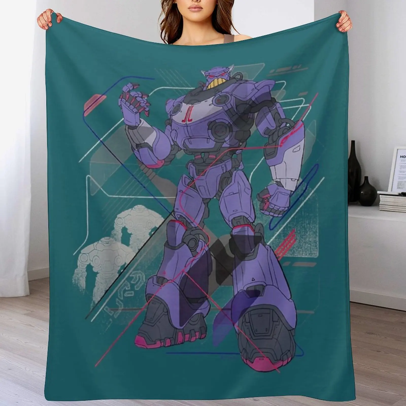 Плед Emperor Zurg Villain, теплый плед для отдыха, для офиса, дивана, кровати