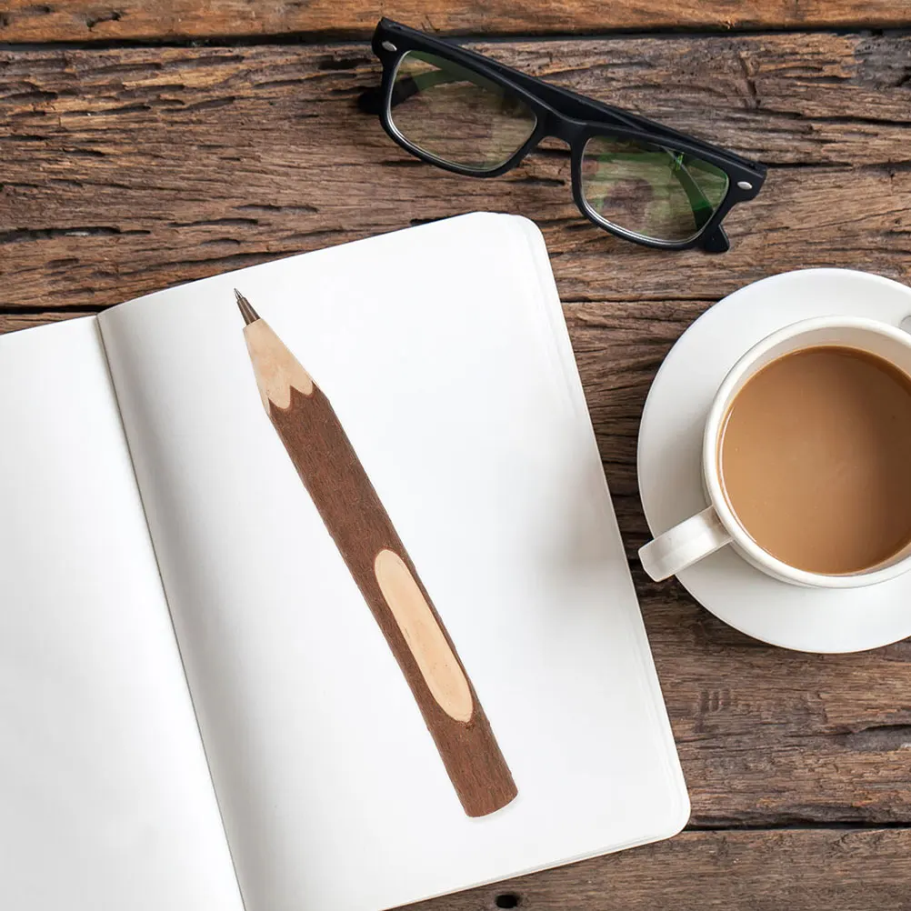 

12 шт. деревянные шариковые ручки, эстетические, в деревенском стиле, очаровательные, для ведения журнала, школьный офисный декор, подарки для женщин, товары для колледжа