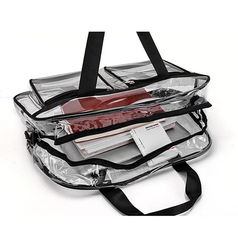 PVC Transparent Travel Duffle Bag Sports Portable Shoulder Crossbody Bags Outdoor Hikking Swimming Clear Shopping Tote Handbag