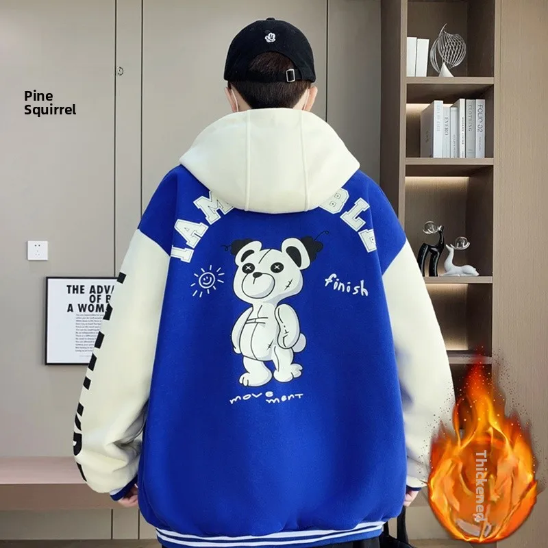 

Мужская ветрозащитная куртка-бомбер TUCANO с капюшоном, свободного кроя, повседневная, осенне-зимняя, новинка