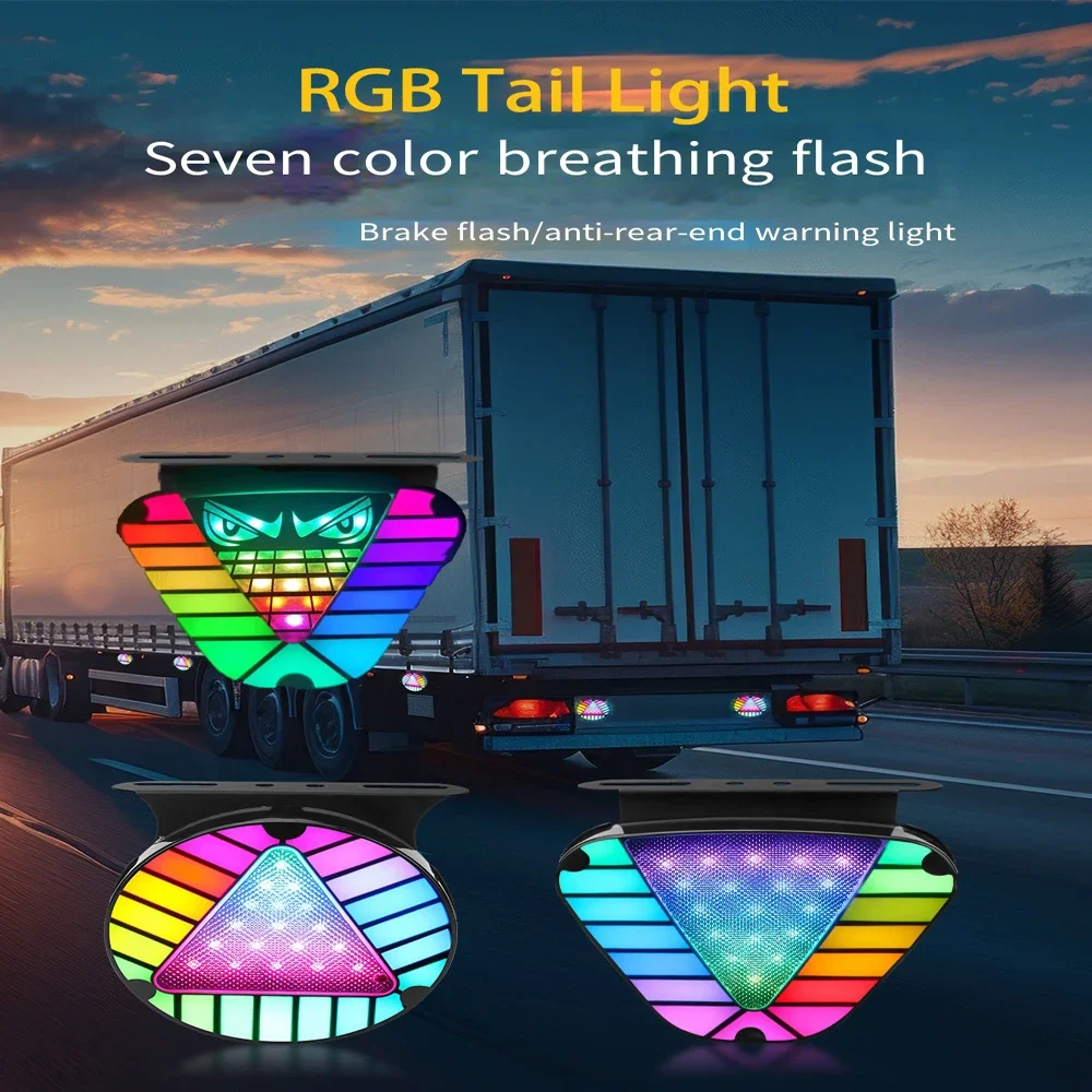 

Светодиодный задний фонарь со вспышкой для автомобиля и мотоцикла, 12 В, 24 В, водонепроницаемый, простая установка и надежная производительность