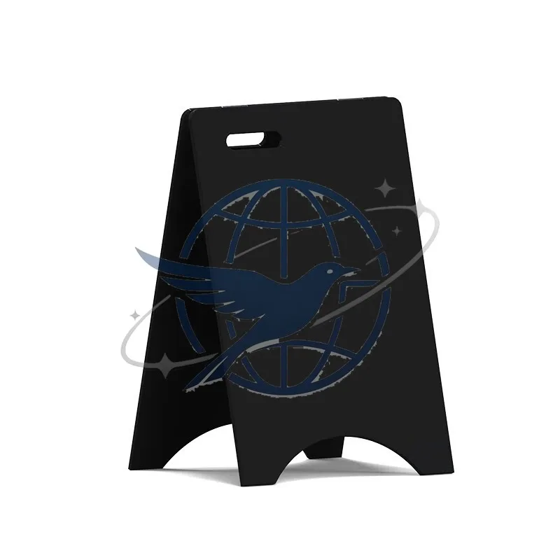Vertical, coffee shop outdoor signboard doorway welcome sign billboard display stand stainless steel